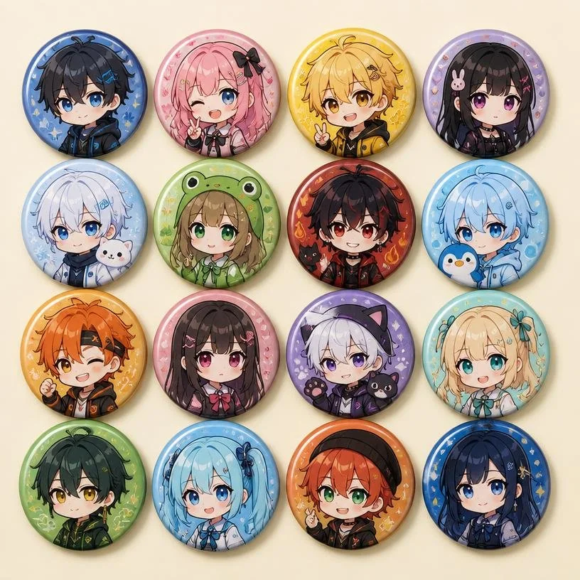 Artes para bottons da categoria Anime
